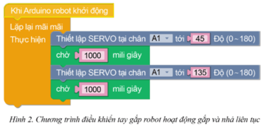 Lập trình điều khiển tay gắp robot (ảnh 2)
