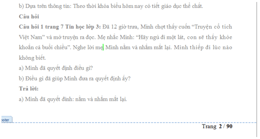 Em hãy mở một văn bản đã có của mình và thực hiện (ảnh 2)