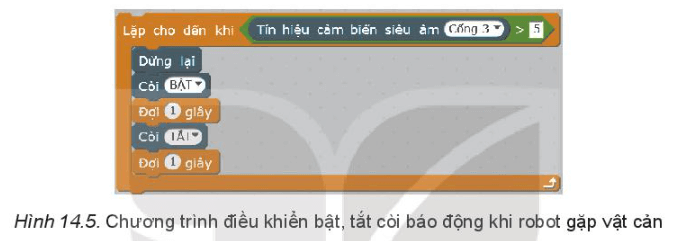 Thiết kế, lập trình mô hình robot vận chuyển hoàng hóa, tự động dừng lại và bật còi