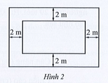 Trên mảnh đất có dạng hình chữ nhật với chiều dài là x (m), chiều rộng là y (m)