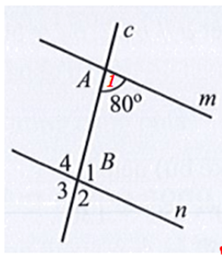 Tìm số đo mỗi góc B1, B2, B3, B4 trong Hình 30, biết m // n