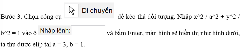 Vẽ hypebol biết hai tiêu điểm F1(-5; 0), F2(5; 0) và điểm (3; 0) thuộc hypebol